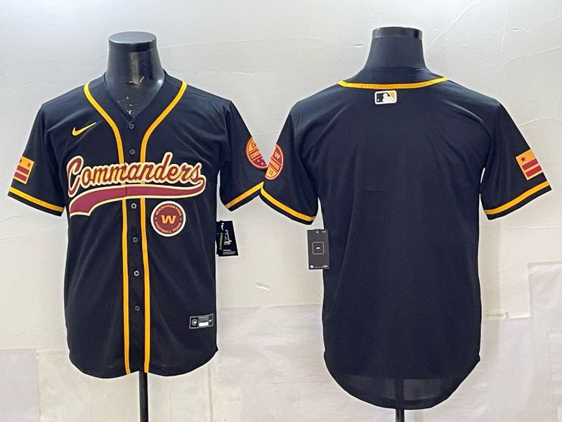 Men 2025 Nike Washington Commanders Blank black 3th generation Limited NFL Jersey 05->washington commanders->NFL Jersey